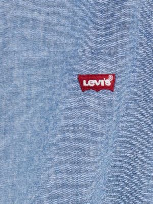 Koszula slim fit z długim rękawem bawełniana Levi's niebieska