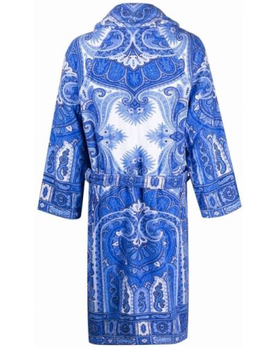 Sukienka z nadrukiem z wzorem paisley Etro Home niebieska
