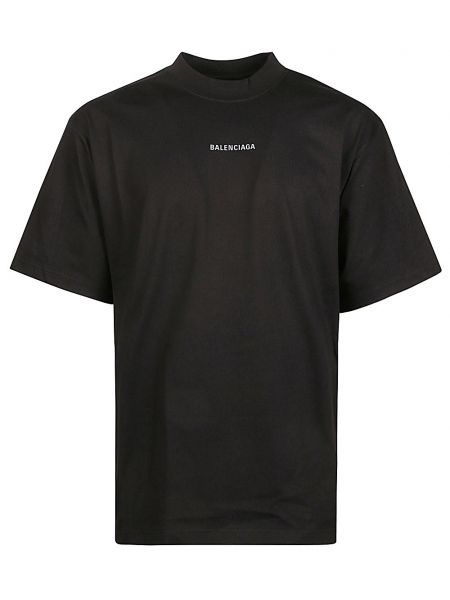 T-shirt motivo tropicale Balenciaga nero
