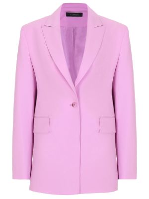 Однотонный пиджак Vassa&co розовый