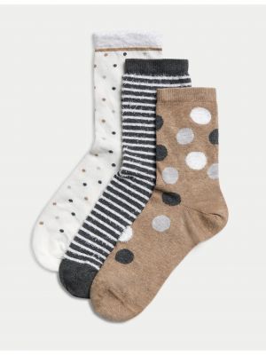 Ponožky Marks & Spencer béžová