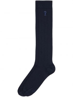 Чорапи Ami Paris синьо