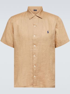 Ленена риза Polo Ralph Lauren бежово