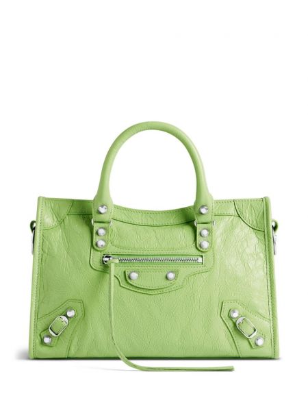 Mini-sac en cuir Balenciaga vert