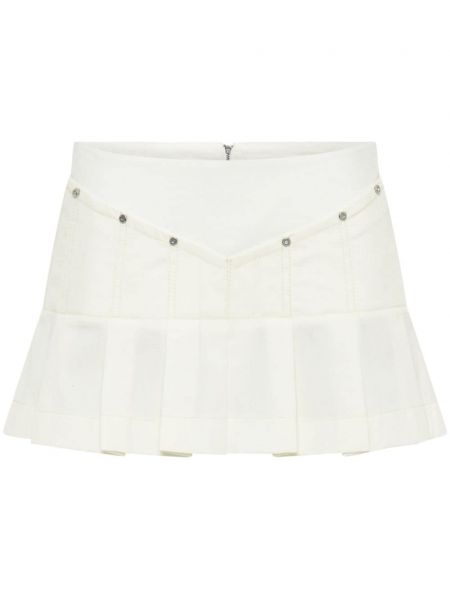 Plisirana mini suknja Dion Lee bijela