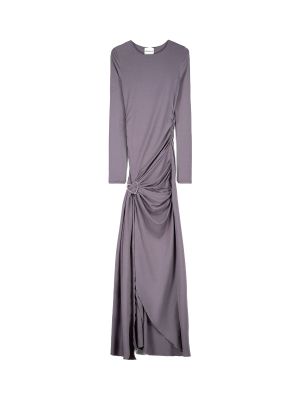 Prozirna večernja haljina Bershka siva