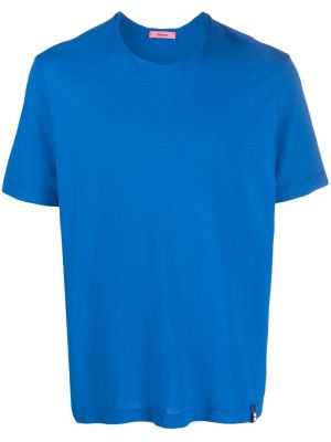 T-shirt con scollo tondo Drumohr blu