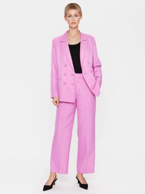 Меланжевый пиджак с длинным рукавом Saint Tropez фиолетовый