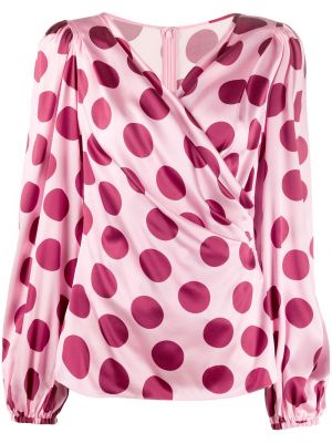Blusa con lunares Dolce & Gabbana rosa