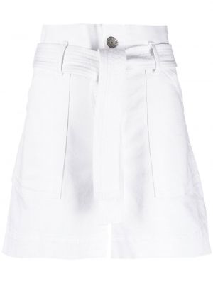 Shorts di jeans P.a.r.o.s.h. bianco