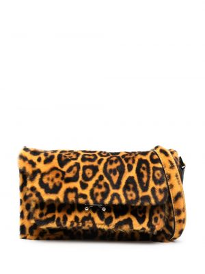 Crossbody kabelka s potlačou s leopardím vzorom Marni