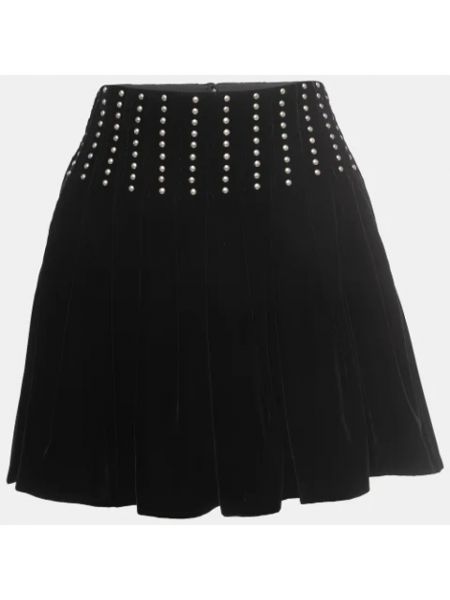 Falda de terciopelo‏‏‎ Yves Saint Laurent Vintage negro