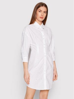 Рокля тип риза slim Pinko бяло