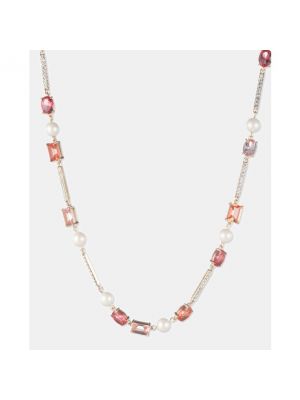 Collar de cristal Lauren Ralph Lauren rosa