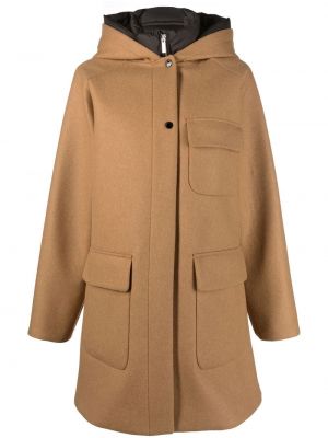 Manteau en laine Woolrich marron