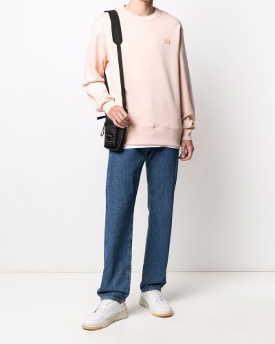 Sweatshirt mit rundhalsausschnitt Acne Studios pink