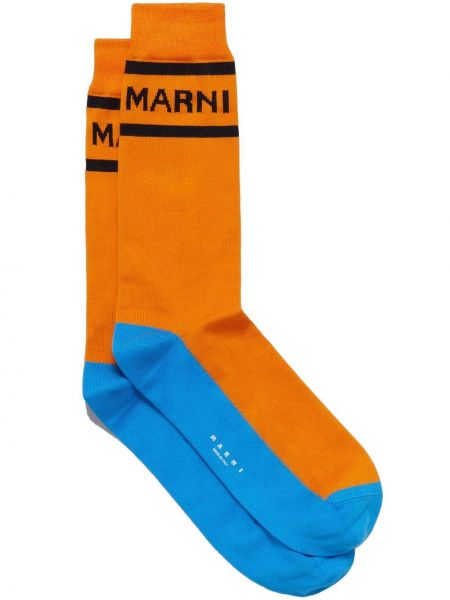 Чорапи Marni оранжево