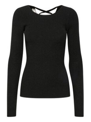 Slim fit priliehavý sveter Inwear čierna