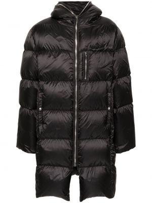 Pernata jakna s kapuljačom Moncler crna