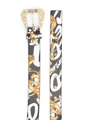 Kožený pásek s potiskem Versace Jeans Couture