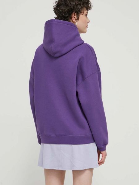 Однотонний светр з капюшоном Volcom фіолетовий