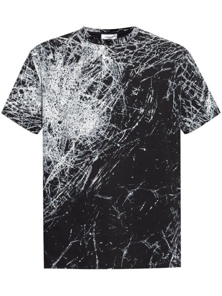 Trykt t-shirt Alexander Mcqueen sort