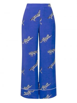Hose mit print mit leopardenmuster Equipment blau