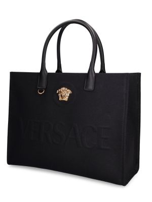 Nakupovalna torba Versace črna