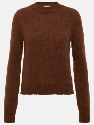 Sweter z alpaki Dries Van Noten brązowy