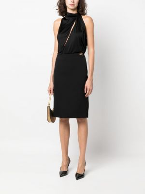 Midi sukně Versace černé