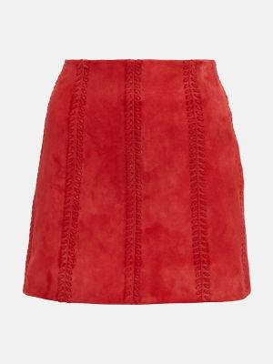 Mini falda de ante Dodo Bar Or rojo