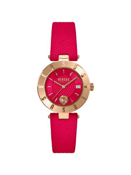 Armbanduhr aus roségold Versus Versace rot
