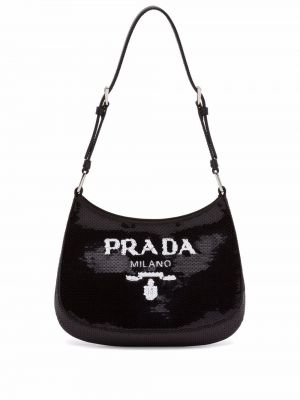Чанта за ръка с пайети Prada