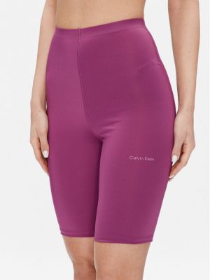 Pantaloni scurți de sport slim fit Calvin Klein Performance violet