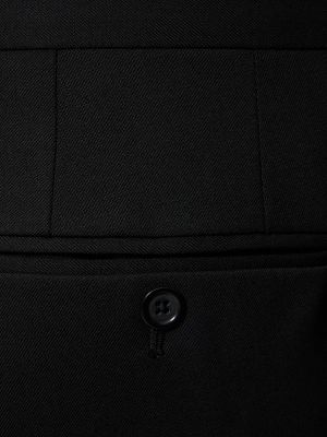 Vunene hlače Dolce & Gabbana crna