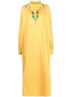 Sukienka midi Fortela żółta