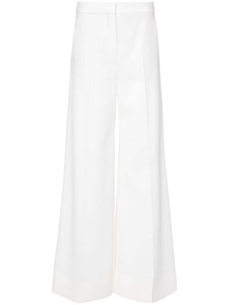 Παντελόνι με ψηλή μέση σε φαρδιά γραμμή Stella Mccartney λευκό