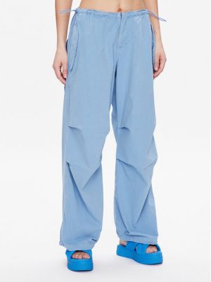Pantaloni cargo cu croială lejeră Bdg Urban Outfitters albastru