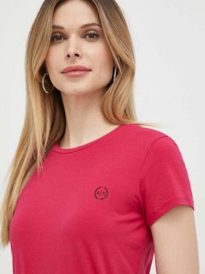 Тениска Armani Exchange розово