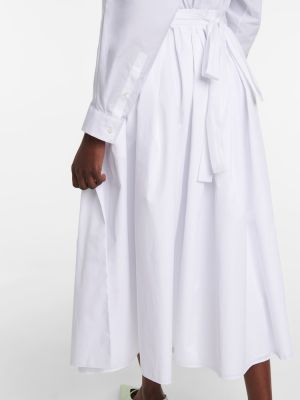 Vestido midi Prada blanco