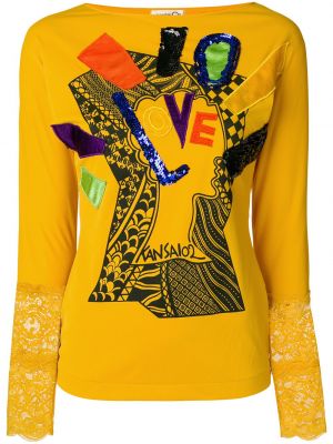 Marškinėliai Kansai Yamamoto Pre-owned geltona