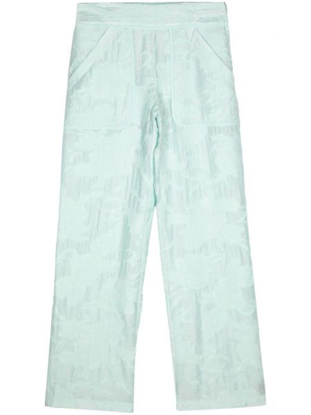 Pantalon droit en jacquard Iro vert