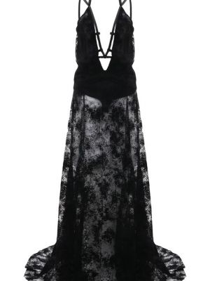 Платье из вискозы Alessandro Vigilante черное