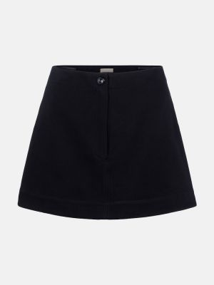 Bavlněné mini sukně s vysokým pasem Alaã¯a černé