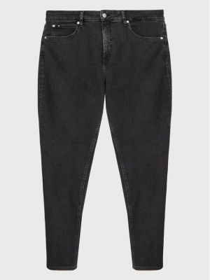 Blugi skinny Calvin Klein Jeans negru
