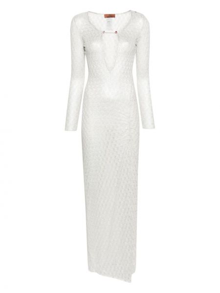 Čipkované šaty Missoni biela