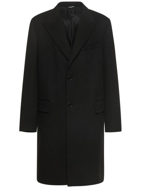 Palton de lână Dolce & Gabbana negru