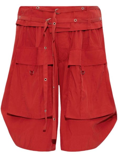 Pantaloni scurți cu talie joasă Isabel Marant roșu