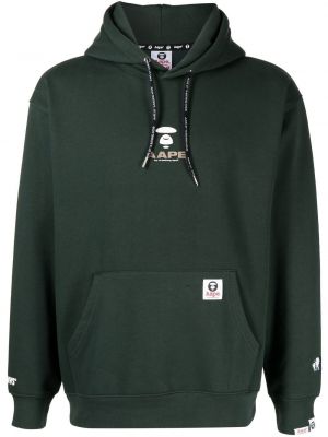 Trykt hettegenser Aape By *a Bathing Ape® grønn