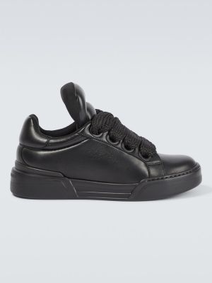 Sneakers di pelle Dolce&gabbana nero